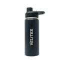 Isolierte Wasserflasche mit Mischkugel und praktischem Deckel (532 ml) Schwarz kaufen -  Velites Trinkflaschen  - Fitness Onlineshop