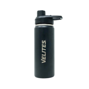 Isolierte Wasserflasche mit Mischkugel und praktischem Deckel (532 ml) Schwarz kaufen -  Velites Trinkflaschen  - Fitness Onlineshop