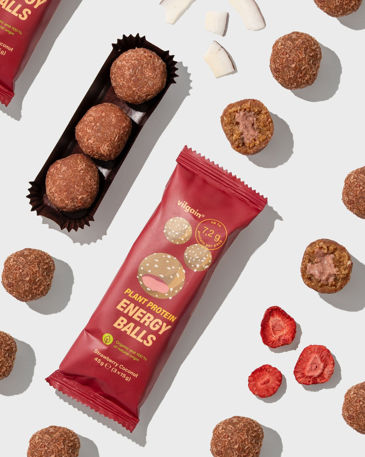 BIO Plant Protein Energy Balls kaufen -  Vilgain Fitness Snacks  - Fitness Onlineshop