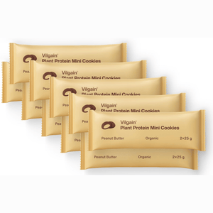 BIO Plant Protein Mini Cookies Erdnussmus / 10 x 50 g kaufen -  Vilgain Protein Cookie  - Fitness Onlineshop