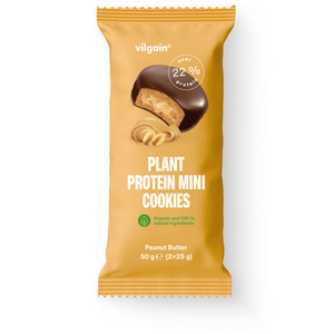 BIO Plant Protein Mini Cookies Erdnussmus / 50 g (2 x 25 g) kaufen -  Vilgain Protein Cookie  - Fitness Onlineshop