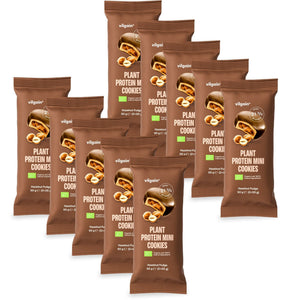 BIO Plant Protein Mini Cookies Haselnuss-Fondant / 10 x 50 g kaufen -  Vilgain Protein Cookie  - Fitness Onlineshop