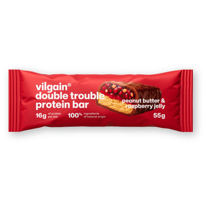 Double Trouble Protein Bar Erdnussbutter & Himbeermarmelade / 55 g kaufen -  Vilgain Proteinriegel  - Fitness Onlineshop