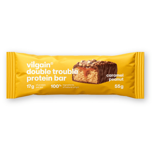 Double Trouble Protein Bar Erdnüsse mit Salzkaramell / 55 g kaufen -  Vilgain Proteinriegel  - Fitness Onlineshop