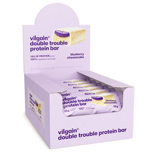 Double Trouble Protein Bar Heidelbeer-Cheesecake / 12 x 55 g kaufen -  Vilgain Proteinriegel  - Fitness Onlineshop