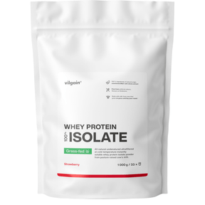 Grass-Fed Whey Protein Isolat Erdbeere / 1'000 g kaufen -  Vilgain Whey Proteinpulver  - Fitness Onlineshop
