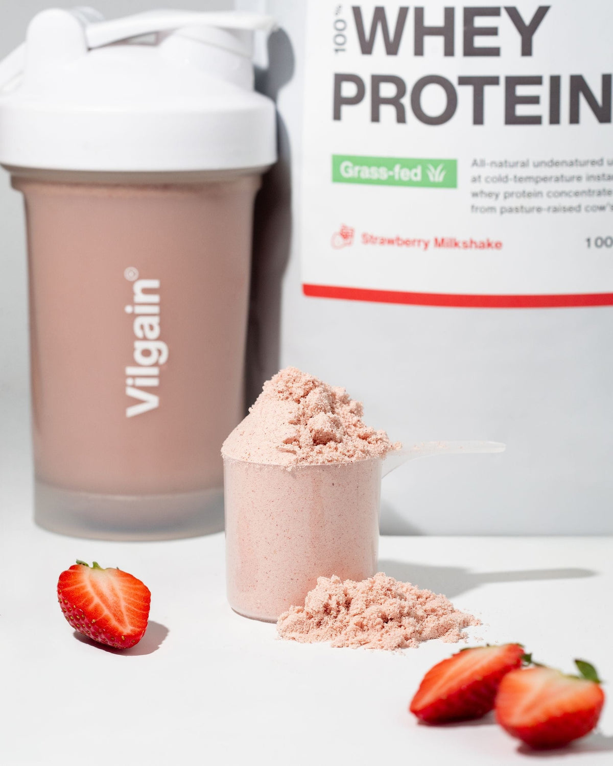 Grass-Fed Whey Protein kaufen -  Vilgain Whey Proteinpulver  - Fitness Onlineshop