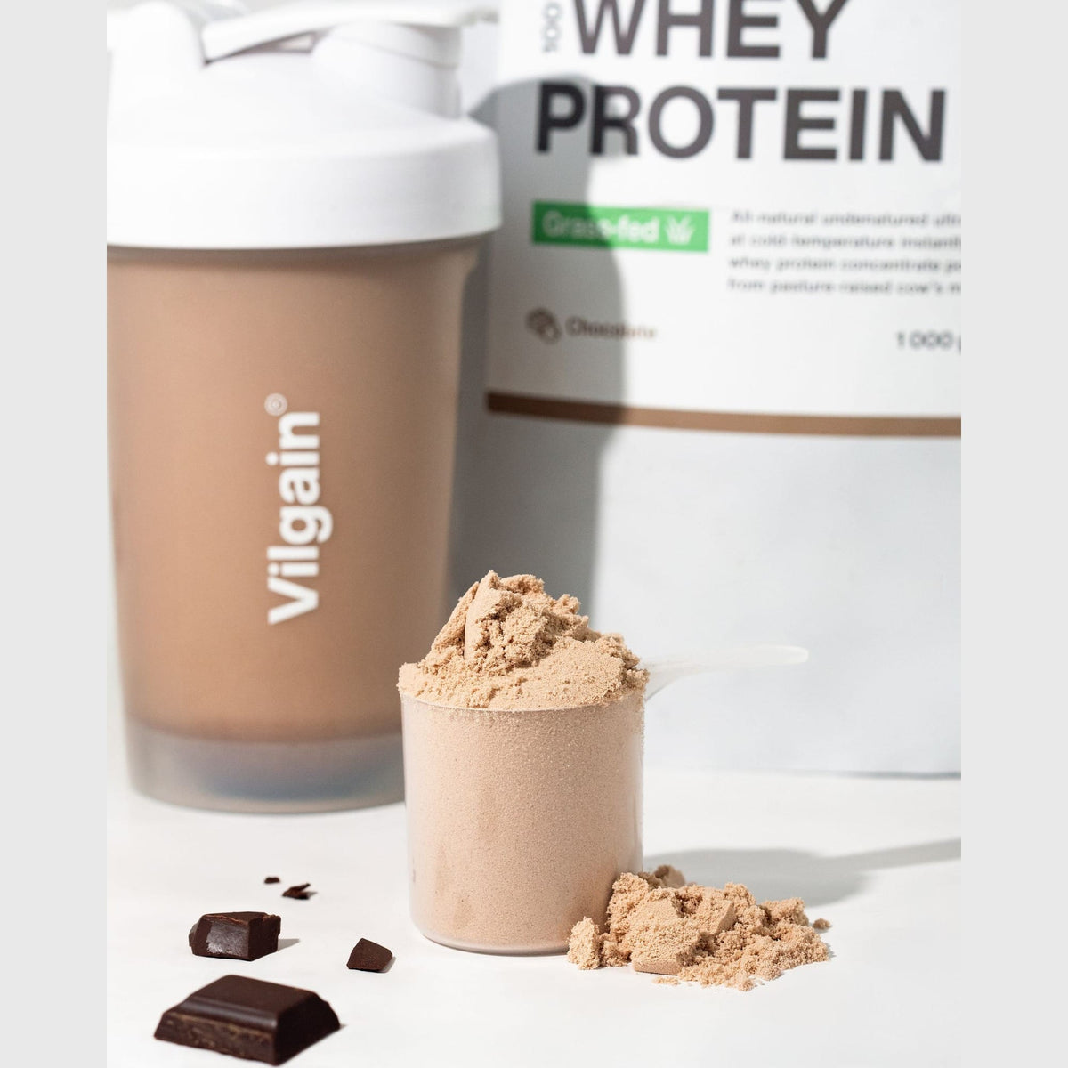 Grass-Fed Whey Protein kaufen -  Vilgain Whey Proteinpulver  - Fitness Onlineshop