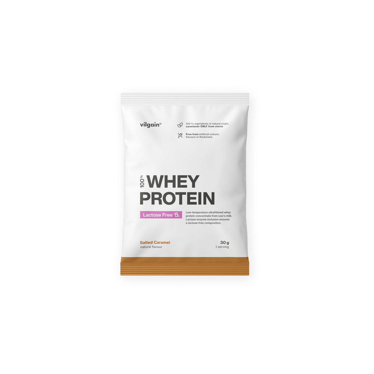 Lactose-Free Whey Protein Salzkaramell / 30 g kaufen -  Vilgain Whey Proteinpulver  - Fitness Onlineshop