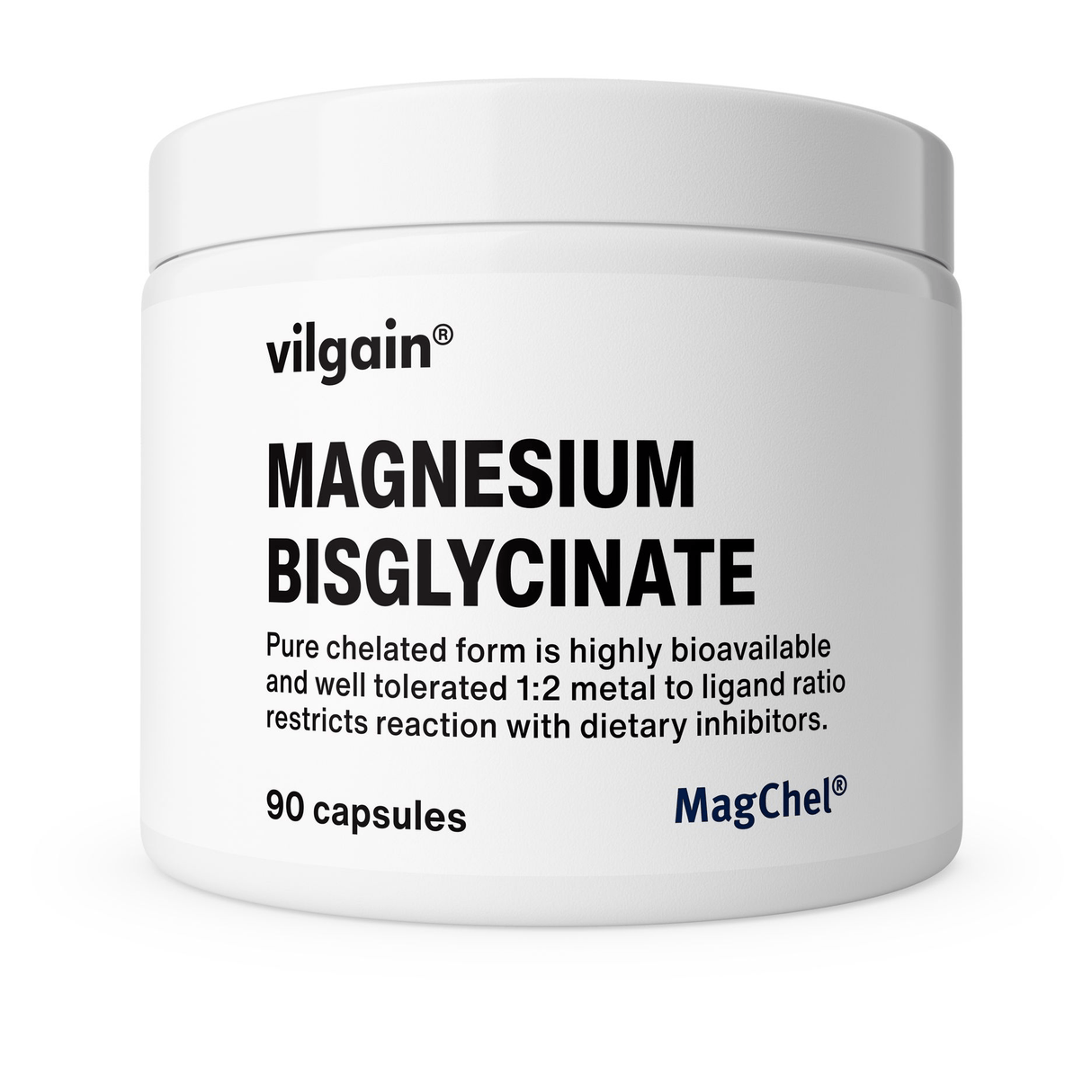 Magnesium Bisglycinat 90 Kapseln kaufen -  Vilgain Magnesium (Mineralstoff)  - Fitness Onlineshop