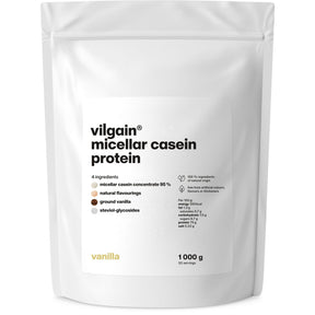 Micellar Casein Protein Vanille / 1'000 g kaufen -  Vilgain Casein Proteinpulver  - Fitness Onlineshop