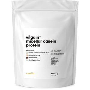 Micellar Casein Protein Vanille / 1'000 g kaufen -  Vilgain Casein Proteinpulver  - Fitness Onlineshop