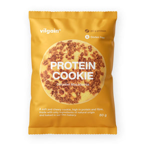 Protein Cookie Karamell mit Macadamianuss / 80 g kaufen -  Vilgain Protein Cookie  - Fitness Onlineshop