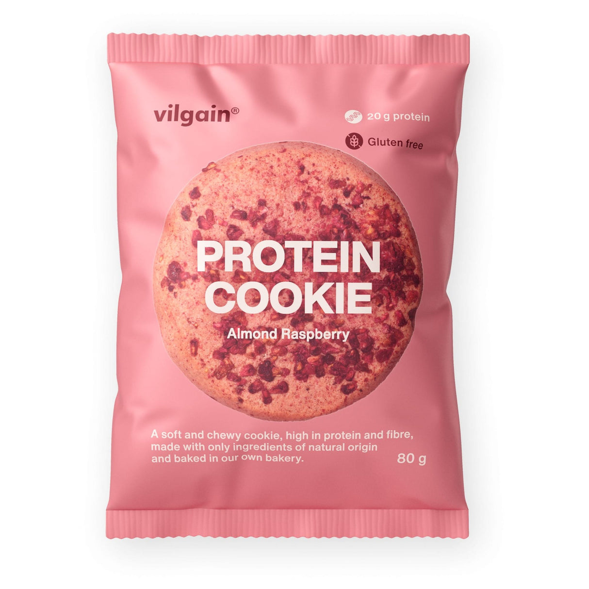 Protein Cookie Mandeln und Himbeere / 80 g kaufen -  Vilgain Protein Cookie  - Fitness Onlineshop
