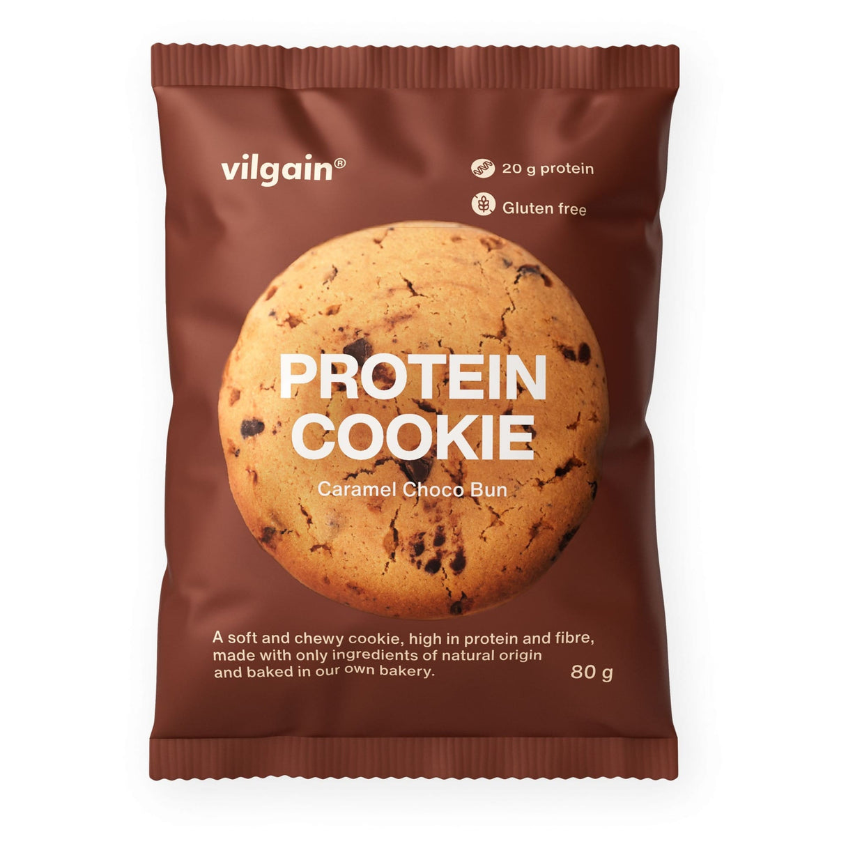 Protein Cookie Schokolade und Karamell / 80 g kaufen -  Vilgain Protein Cookie  - Fitness Onlineshop