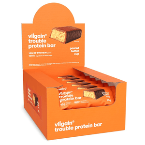 Trouble Protein Bar Schoko-Cup mit Erdnussbutter / 12 x 55 g kaufen -  Vilgain Proteinriegel  - Fitness Onlineshop