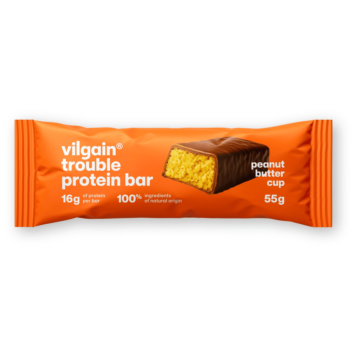 Trouble Protein Bar Schoko-Cup mit Erdnussbutter / 55 g kaufen -  Vilgain Proteinriegel  - Fitness Onlineshop