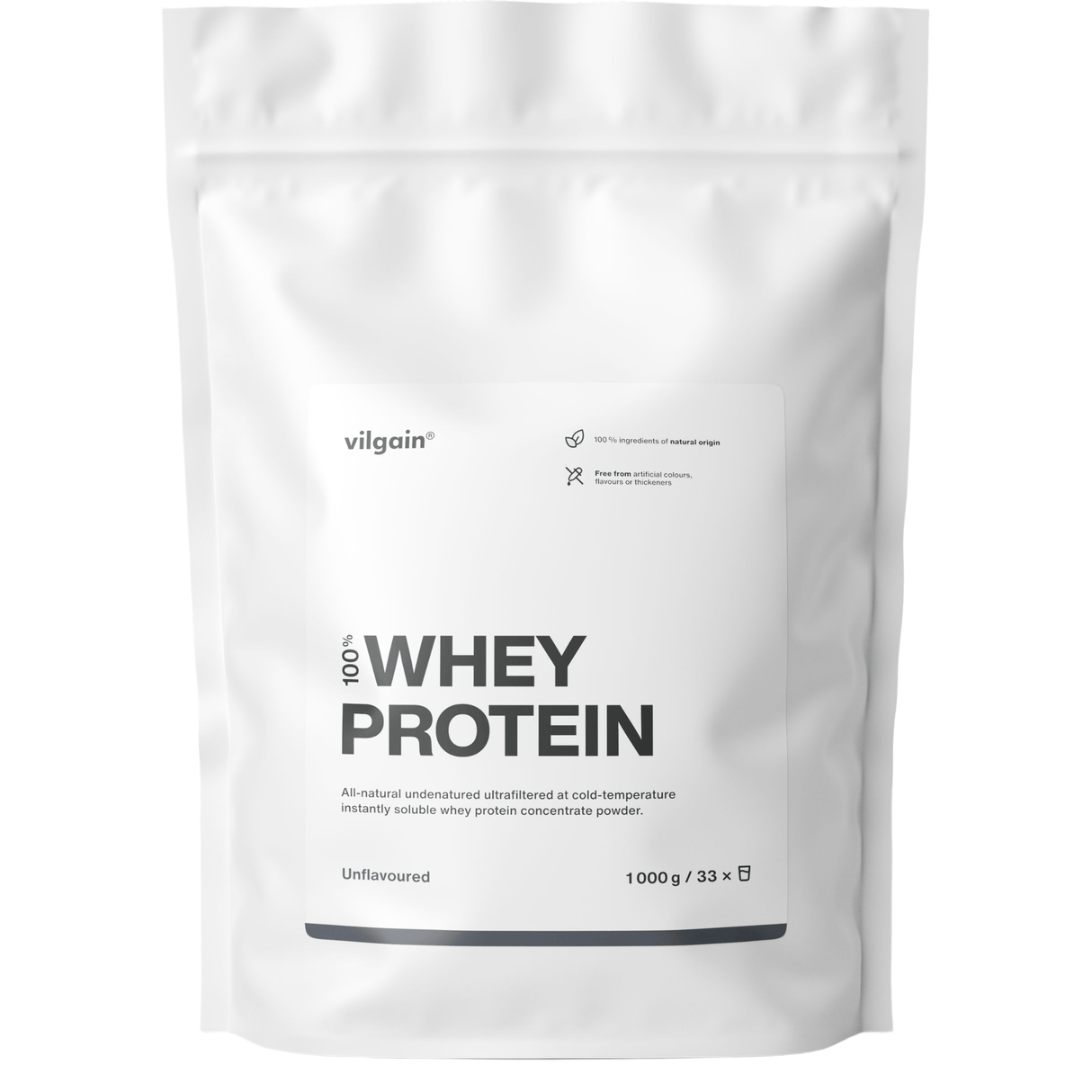 Whey Protein Ohne Geschmack / 1'000 g kaufen -  Vilgain Whey Proteinpulver  - Fitness Onlineshop