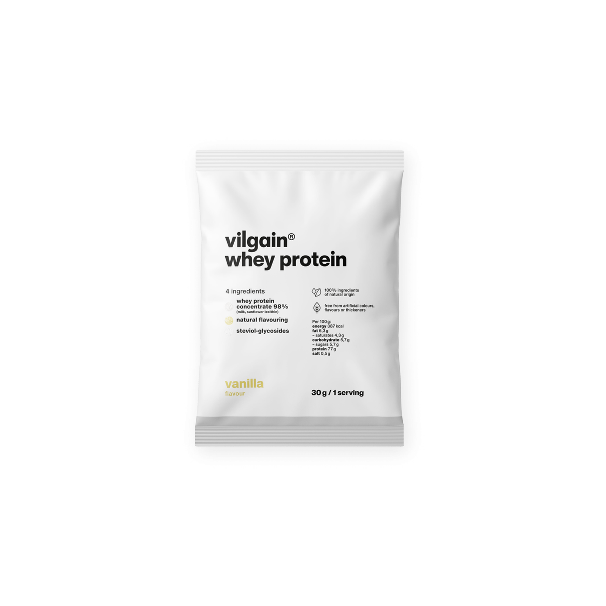 Whey Protein Vanille / 30 g kaufen -  Vilgain Whey Proteinpulver  - Fitness Onlineshop