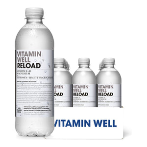 Vitamin Well Vitamindrink 12 x 500 ml / Reload (Zitrone-Limette) kaufen -  Vitamin Well Hydrationsgetränk  - Fitness Onlineshop
