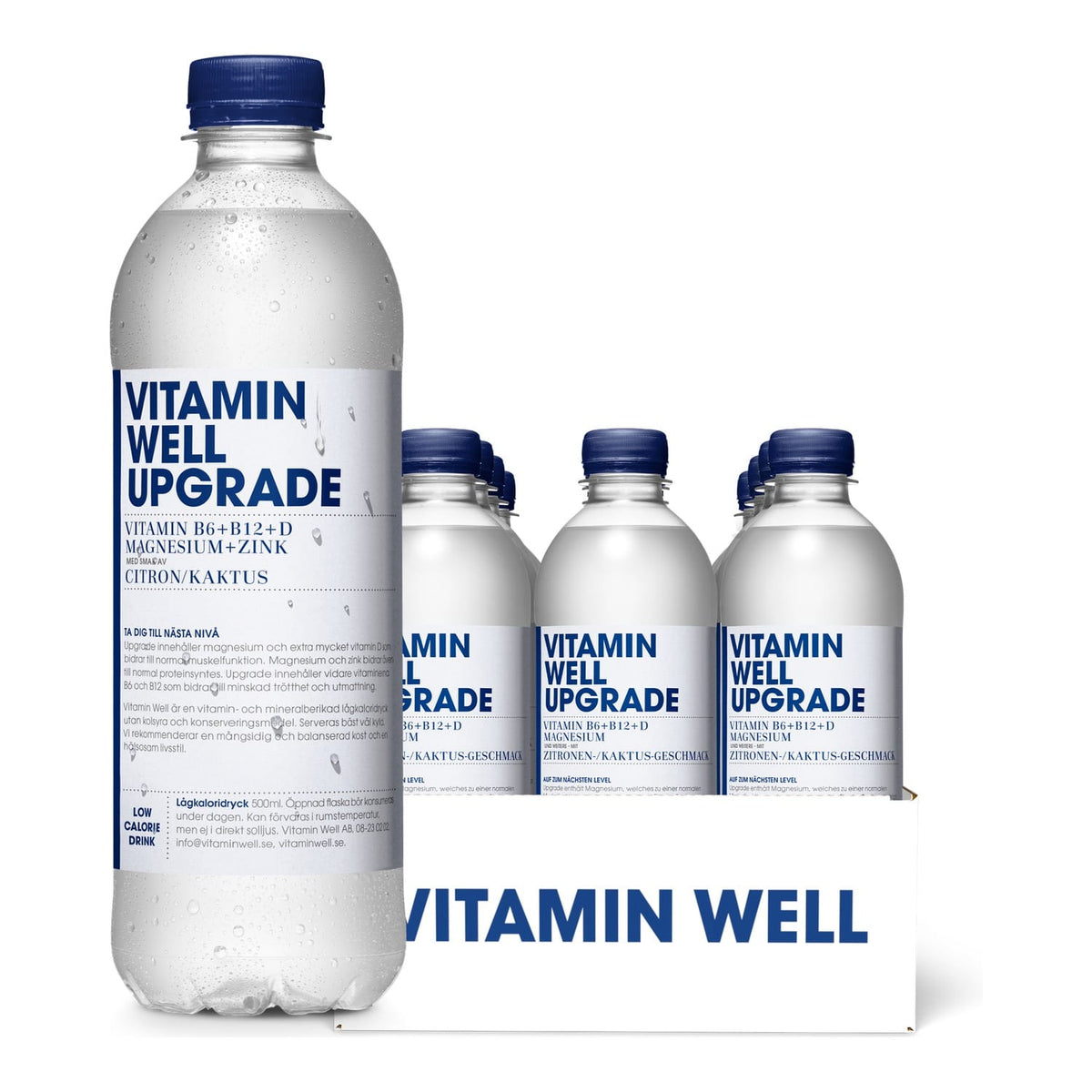 Vitamin Well Vitamindrink 12 x 500 ml / Upgrade (Zitrone-Kaktus) kaufen -  Vitamin Well Hydrationsgetränk  - Fitness Onlineshop