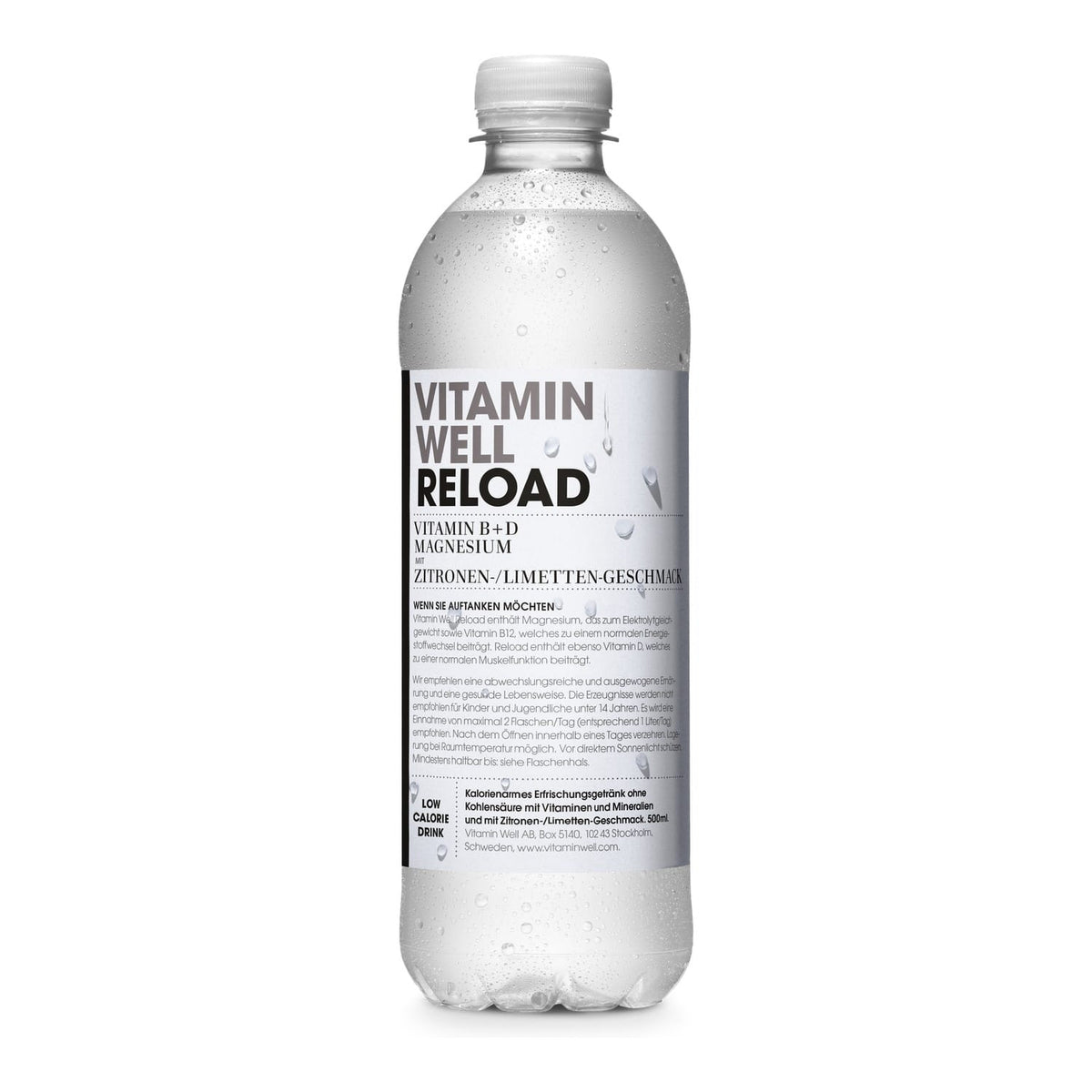 Vitamin Well Vitamindrink 500 ml / Reload (Zitrone-Limette) kaufen -  Vitamin Well Hydrationsgetränk  - Fitness Onlineshop
