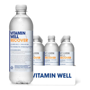 Vitamin Well Vitamindrink Recover (Holunderblüte-Pfirsich) / 12 x 500 ml kaufen -  Vitamin Well Hydrationsgetränk  - Fitness Onlineshop