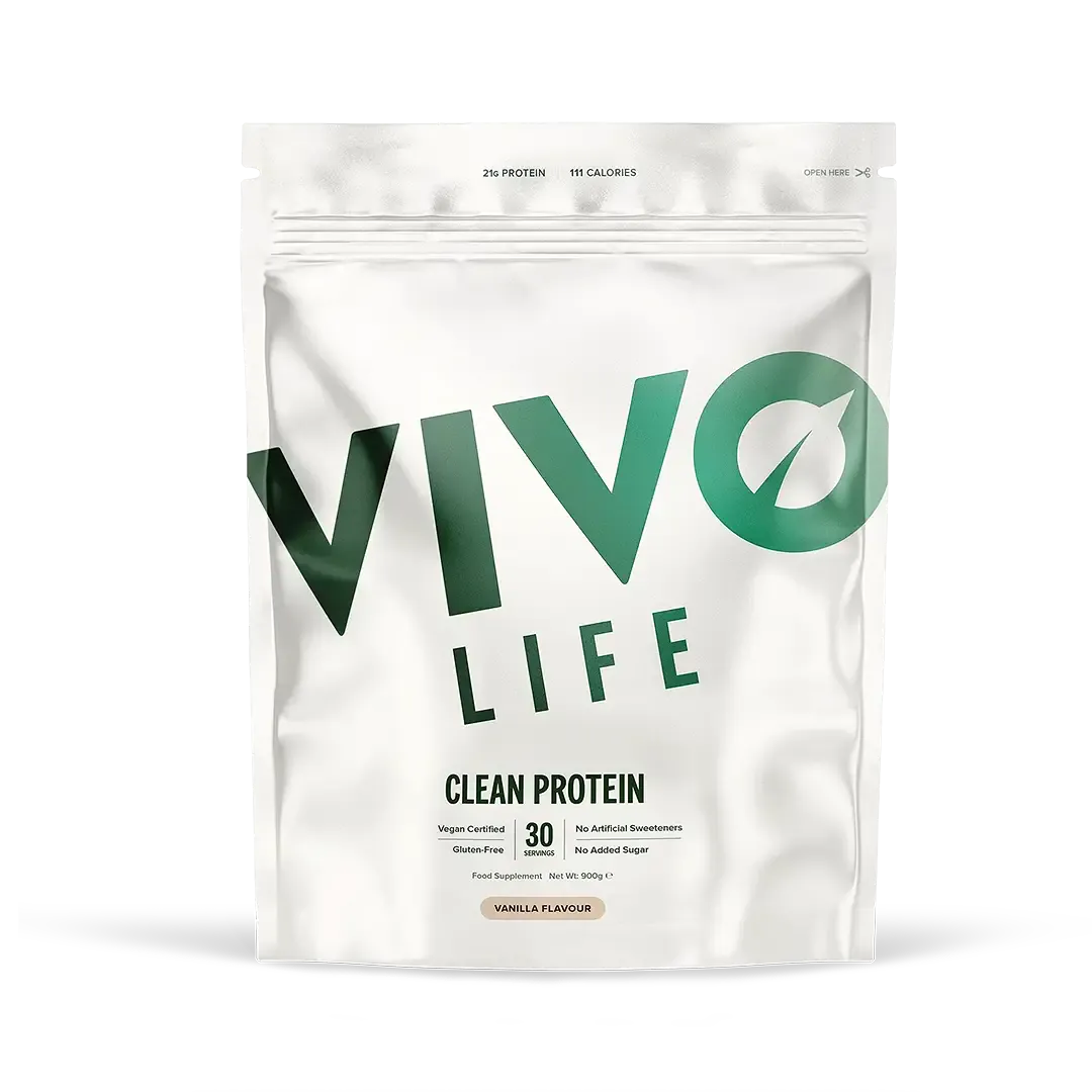 Clean Protein Vanilla / 30 Portionen kaufen -  Vivo Life Vegane Proteinpulver  - Fitness Onlineshop