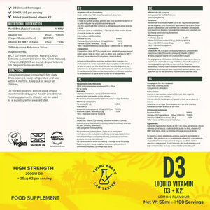 Liquid Vitamin D3 & K2 50 ml kaufen -  Vivo Life Vitamine  - Fitness Onlineshop