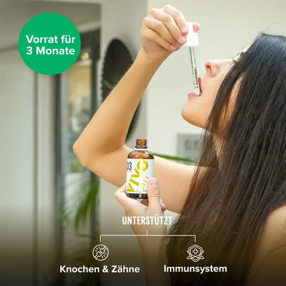 Liquid Vitamin D3 & K2 50 ml kaufen -  Vivo Life Vitamine  - Fitness Onlineshop