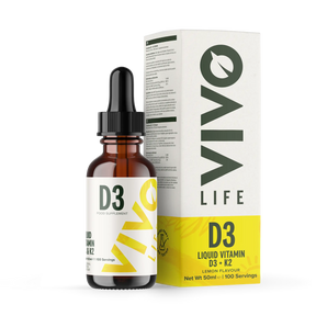 Liquid Vitamin D3 & K2 50 ml kaufen -  Vivo Life Vitamine  - Fitness Onlineshop