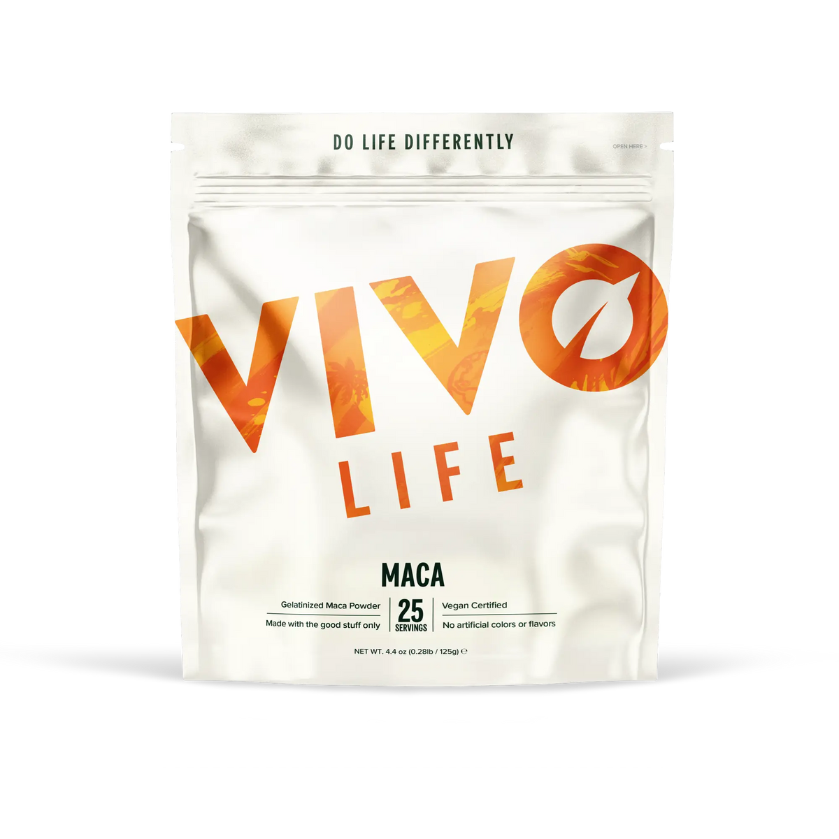 Maca Pulver (gelatinisiert) 125 g kaufen -  Vivo Life Adaptogene  - Fitness Onlineshop