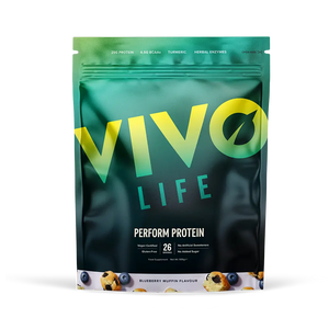Perform Protein Blueberry Muffin / 26 Portionen kaufen -  Vivo Life Vegane Proteinpulver  - Fitness Onlineshop