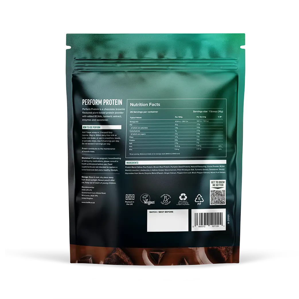 Perform Protein kaufen -  Vivo Life Vegane Proteinpulver  - Fitness Onlineshop