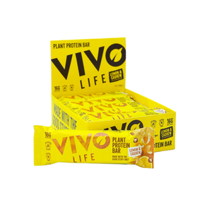 Plant Protein Bar Lemon & Cashew / 12 x 65 g kaufen -  Vivo Life Vegane Proteinriegel  - Fitness Onlineshop