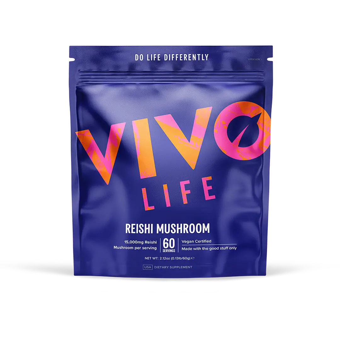 Reishi Pulver (15:1 Extrakt) 60 g kaufen -  Vivo Life Pilz-Supplements  - Fitness Onlineshop