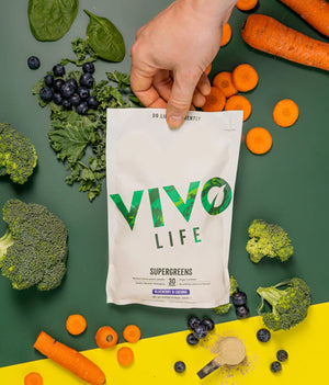 Thrive Supergreens Blueberry & Lucuma / 240 g kaufen -  Vivo Life Greens Pulver  - Fitness Onlineshop